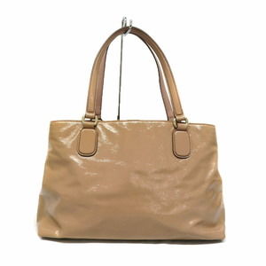 Gucci Tote Patent Soho Bag Leather Tan 2WAY